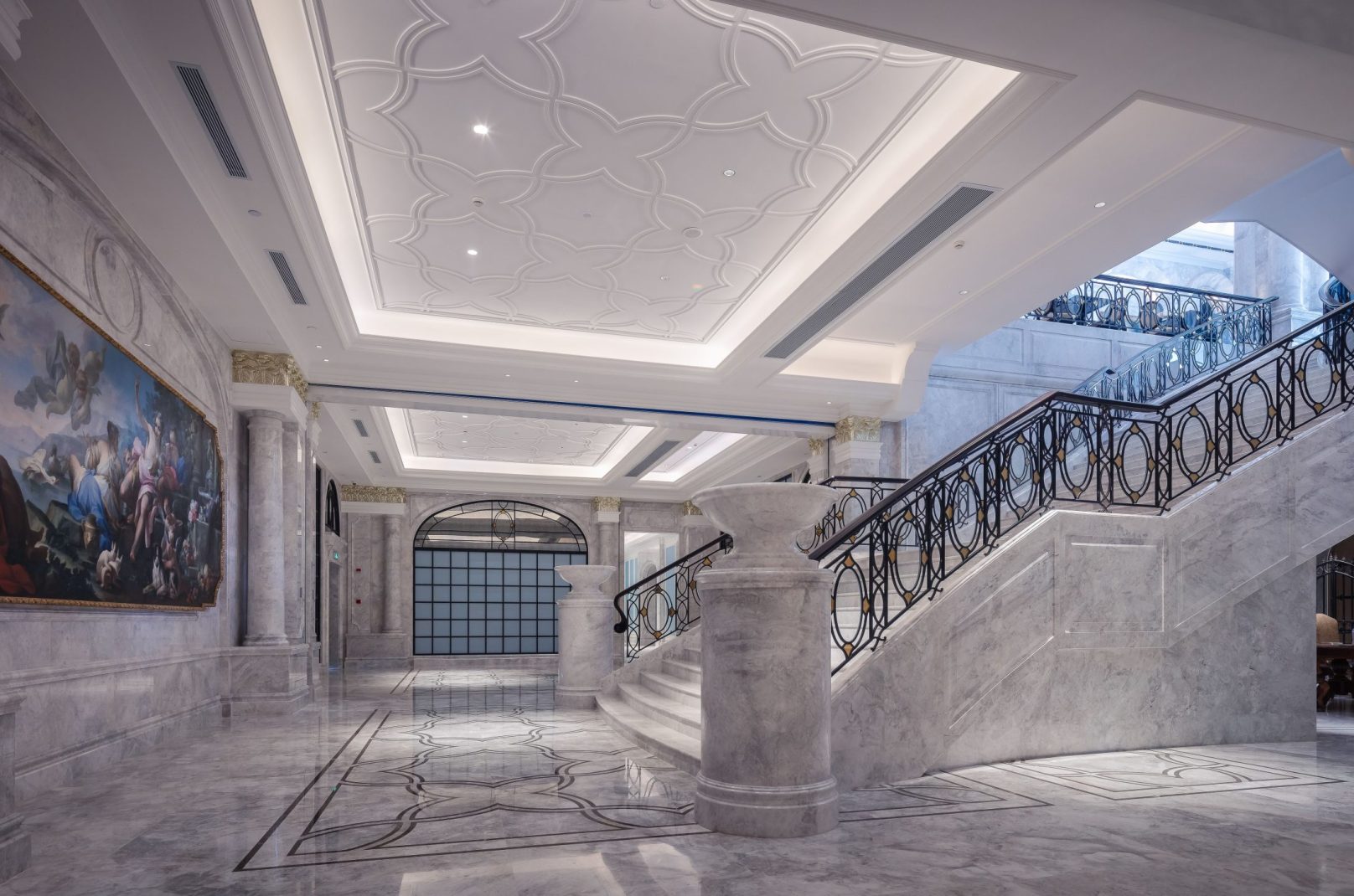 Villa İç Mekanlarında Mermer Cilalama Uygulaması Villa İç Mekanlarında Mermer Cilalama Uygulaması